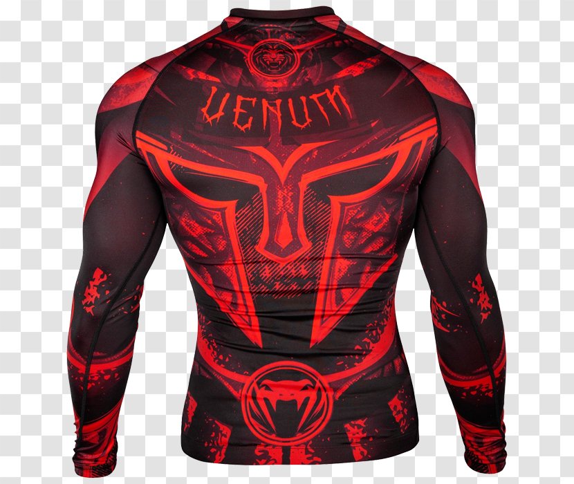 Rash Guard Venum Gladiator 3.0 Dry Tech Long Sleeve MMA Rashguard - Cartoon - Black/Red 2XL Short Compression RashguardBlack/... RashguardGladiator Fights Transparent PNG