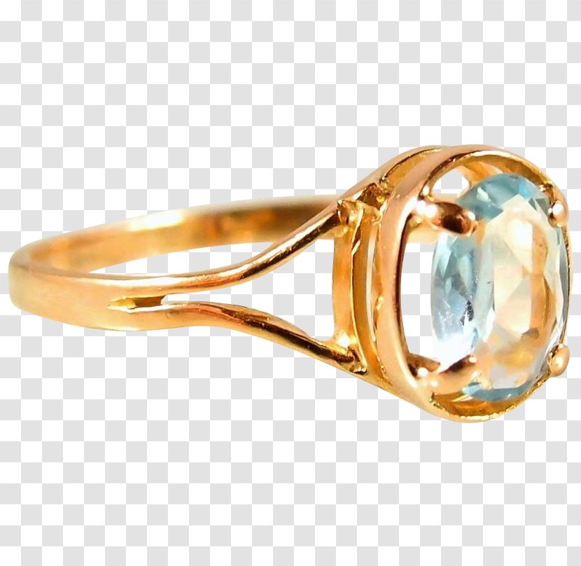 Engagement Ring Jewellery Aquamarine Gold - Fashion Accessory Transparent PNG
