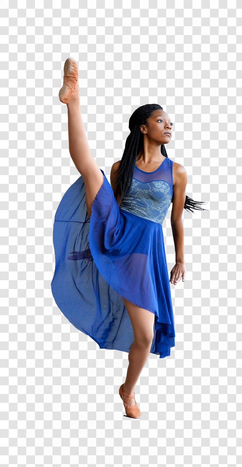 Dance Costume Shoulder Gown - Blue - Recital Transparent PNG