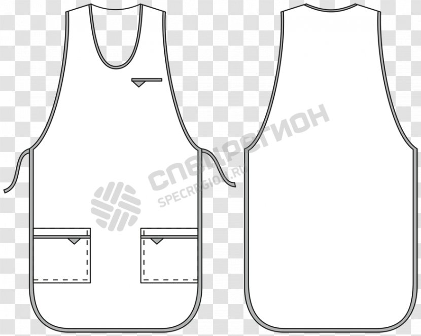 Sleeve Apron Dress Neck Waist - Top Transparent PNG