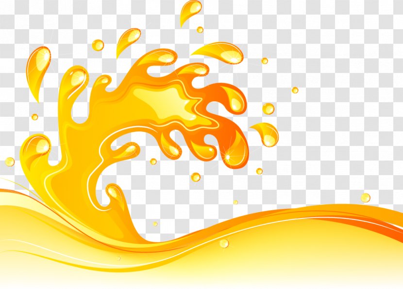 Drop - Shutterstock - Beautifully Golden Droplets Transparent PNG