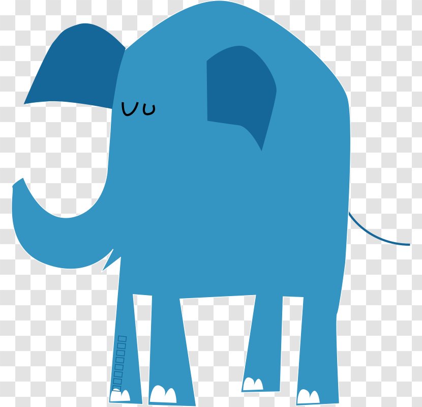 Elephant Blue Clip Art - Free Content - Images Transparent PNG