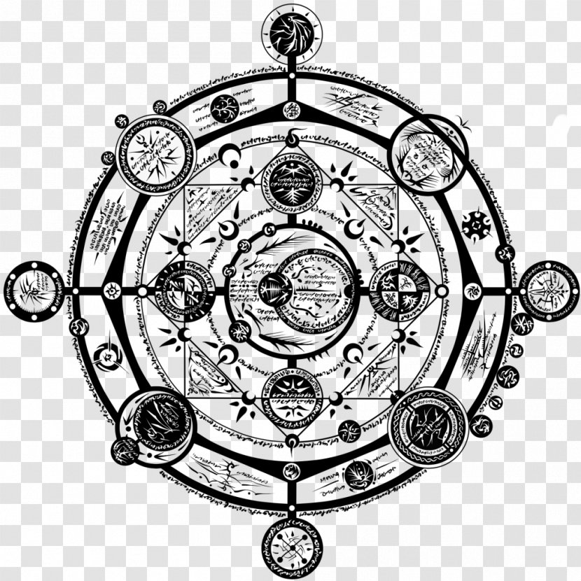 Magic Circle The Books Of - Monochrome - Vip Transparent PNG