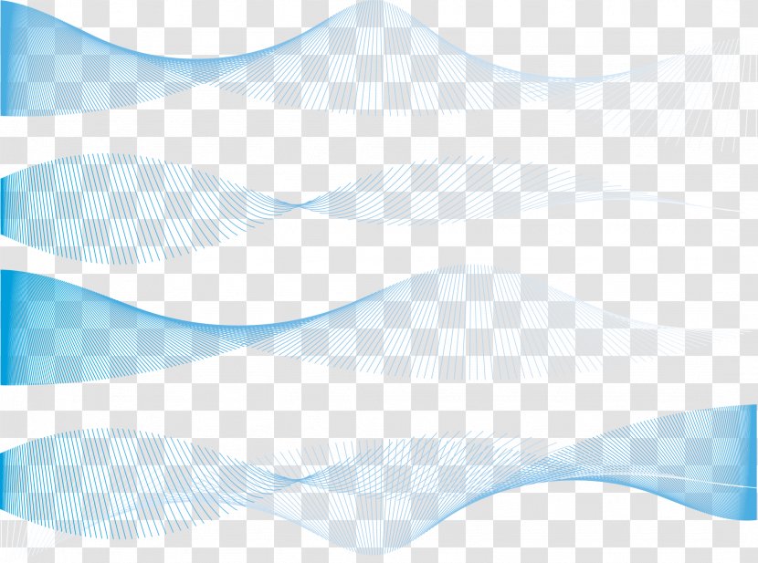 Vector Exquisite Blue Dynamic Lines Texture - Text Transparent PNG