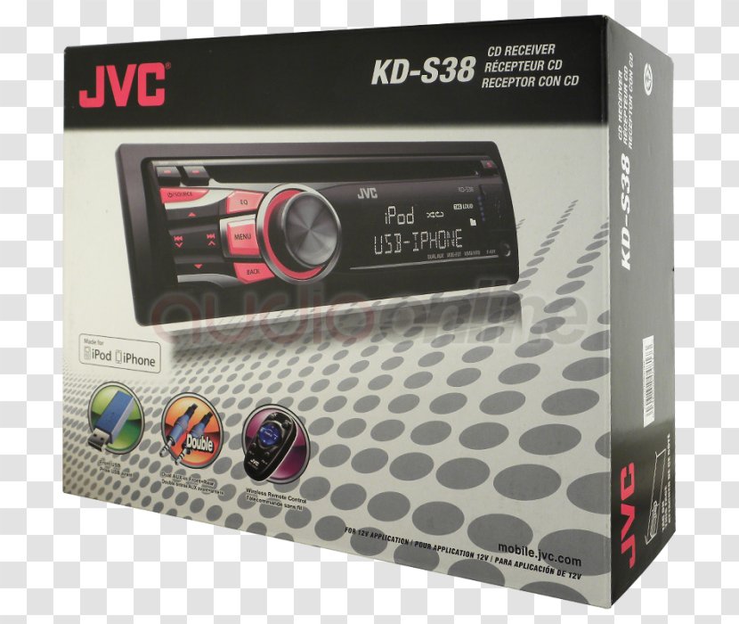 Vehicle Audio JVC Radio Receiver Compact Disc - Bluetooth - Jvc Transparent PNG