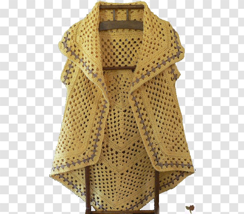Crochet Waistcoat Jacket Knitting Gilets Transparent PNG