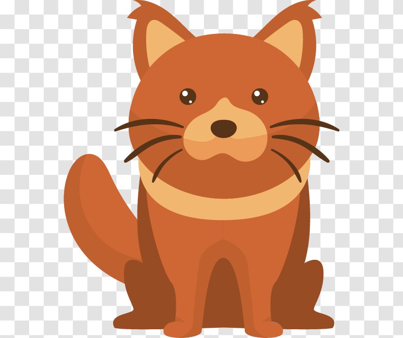 Cat Kitten Euclidean Vector Cartoon - Dog Like Mammal - Brown Pattern Transparent PNG