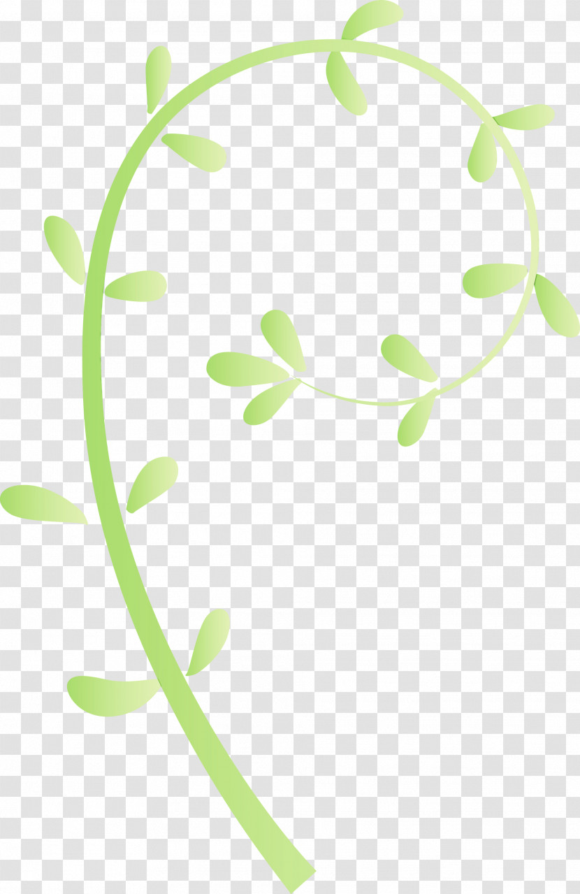 Green Leaf Plant Flower Pedicel Transparent PNG