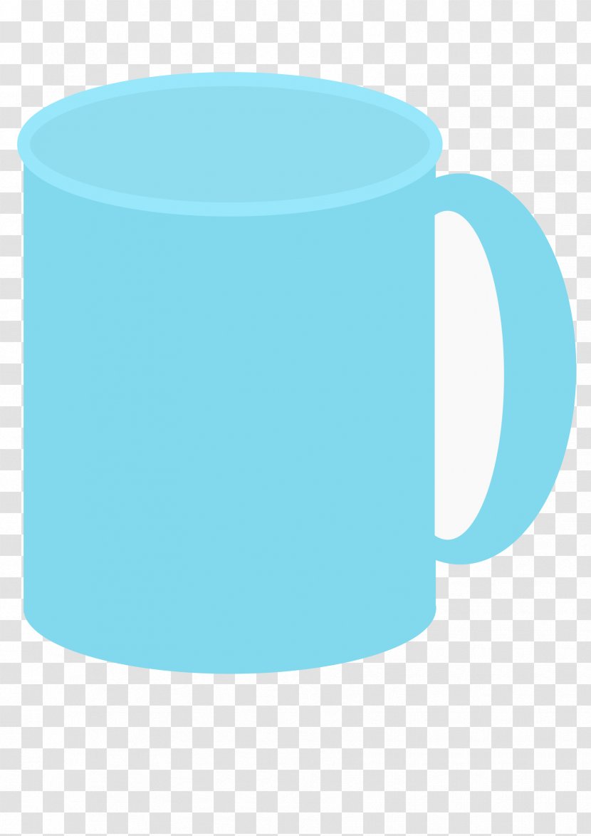 Mug Coffee Cup Teacup Clip Art - Aqua Transparent PNG