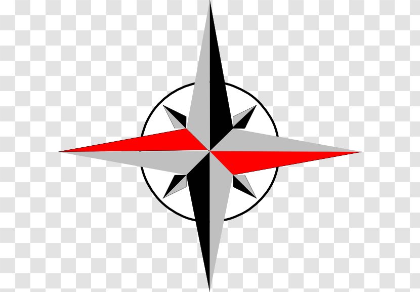 Compass Rose North Map Clip Art - Northeast - West Transparent PNG