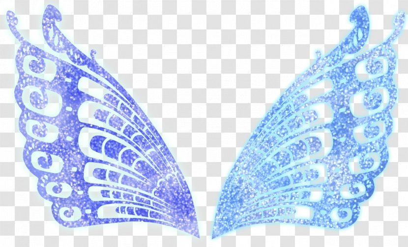 Musa Tecna Flora Bloom Aisha - Baby Blue Fairy Wings Transparent PNG