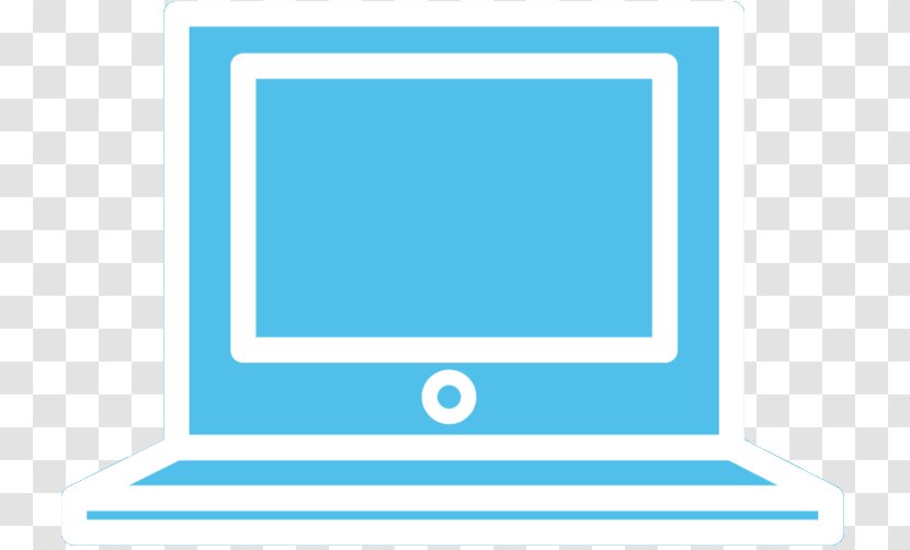 Computer Monitors Angle Line Picture Frames Font - Rectangle - Blue Transparent PNG