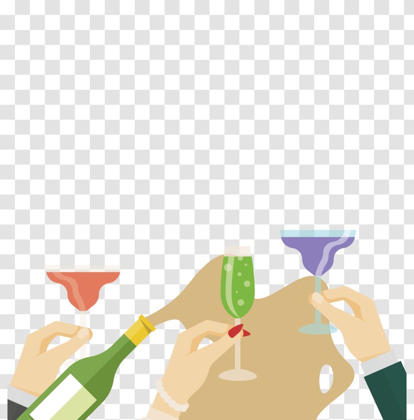 Champagne Toast Euclidean Vector - Material Transparent PNG