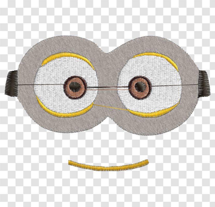 Embroidery Matrix Glasses Minions Sewing Machines - Child Transparent PNG