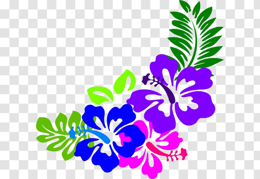 Hawaiian Hibiscus Blue Clip Art Transparent PNG