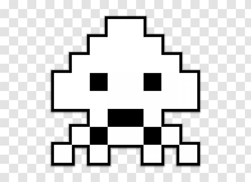 Space Invaders Pac-Man Galaxian Sticker Extraterrestrial Life - Retrogaming - Transparent Transparent PNG