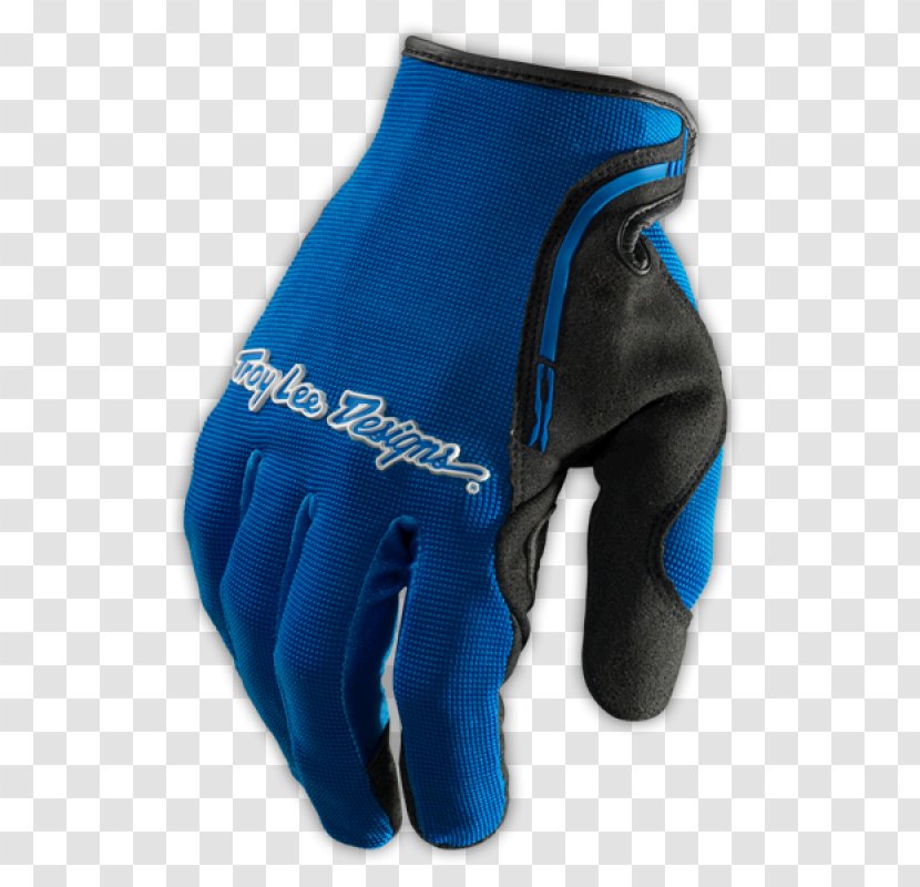 Glove Blue Troy Lee Designs Clothing Red - Leather - Logo Transparent PNG
