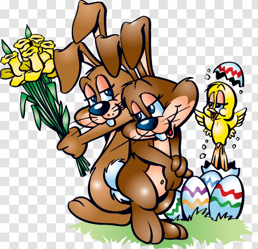 Easter Bunny Egg Clip Art - Artwork - Ideal Transparent PNG