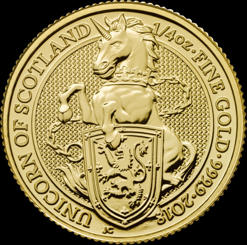 Royal Mint Bullion Coin The Queen's Beasts Sovereign Gold - Material - Silver Coins Transparent PNG