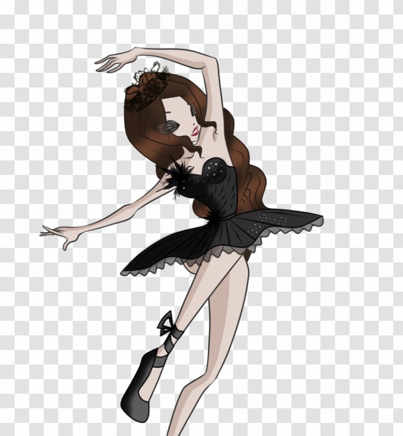Ballet Dancer Cartoon Illustration - Silhouette Transparent PNG
