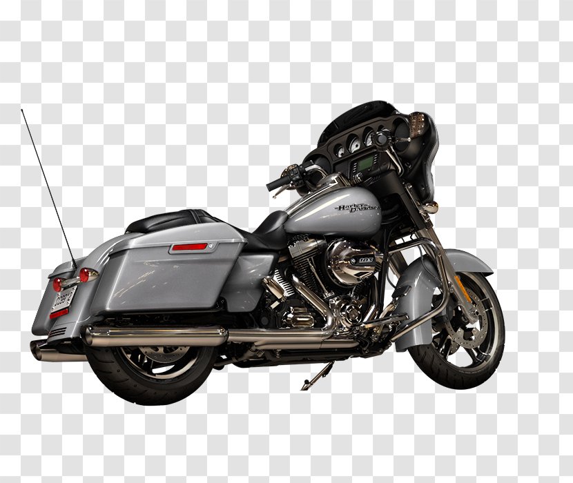 Harley-Davidson Street Glide Motorcycle Touring - Exhaust System Transparent PNG