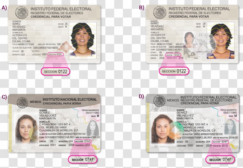 Coatzacoalcos Credential National Electoral Institute Hair Coloring Corps électoral - Digital Watermarking - Preparation Transparent PNG