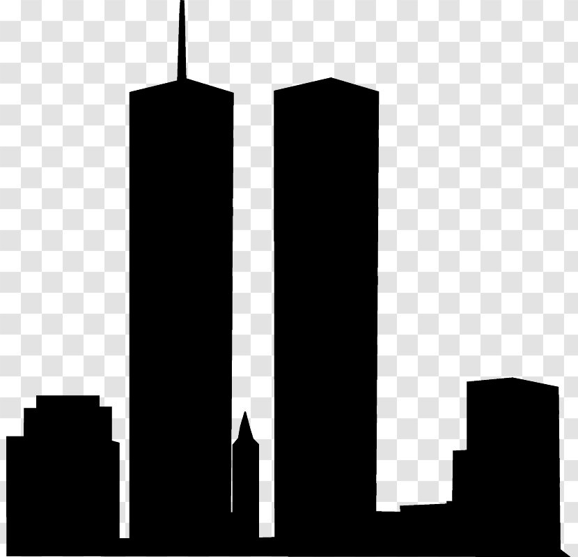 Silhouette Architecture World Trade Center Skyline Drawing - Photography Transparent PNG