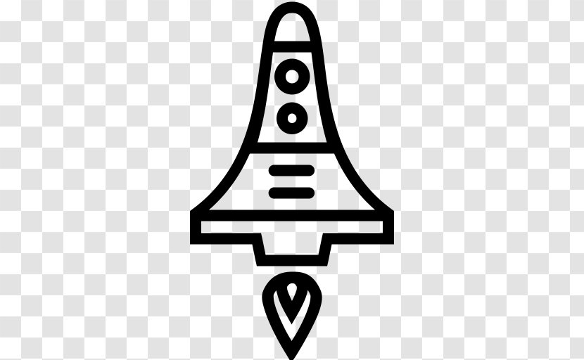 Spacecraft Rocket Launch - Line Art - Galaxy Icon Transparent PNG