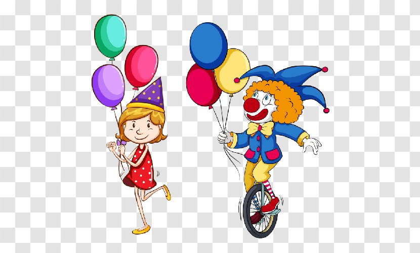 Royalty-free Clip Art - Balloon - Cartoon Clown Transparent PNG