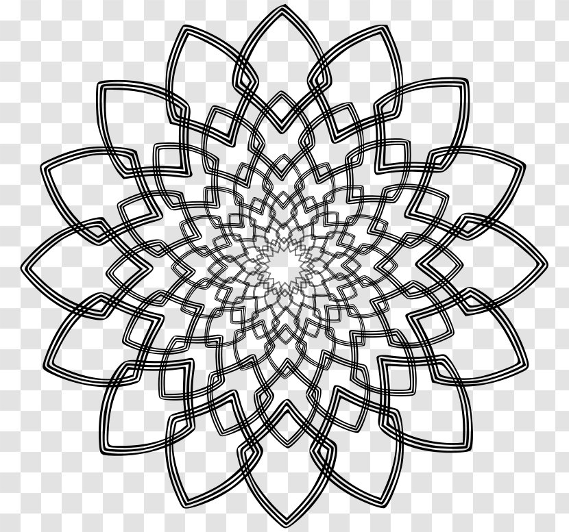 The Mindfulness Colouring Book: Anti-stress Art Therapy For Busy People Coloring Book Mandala Transparent PNG