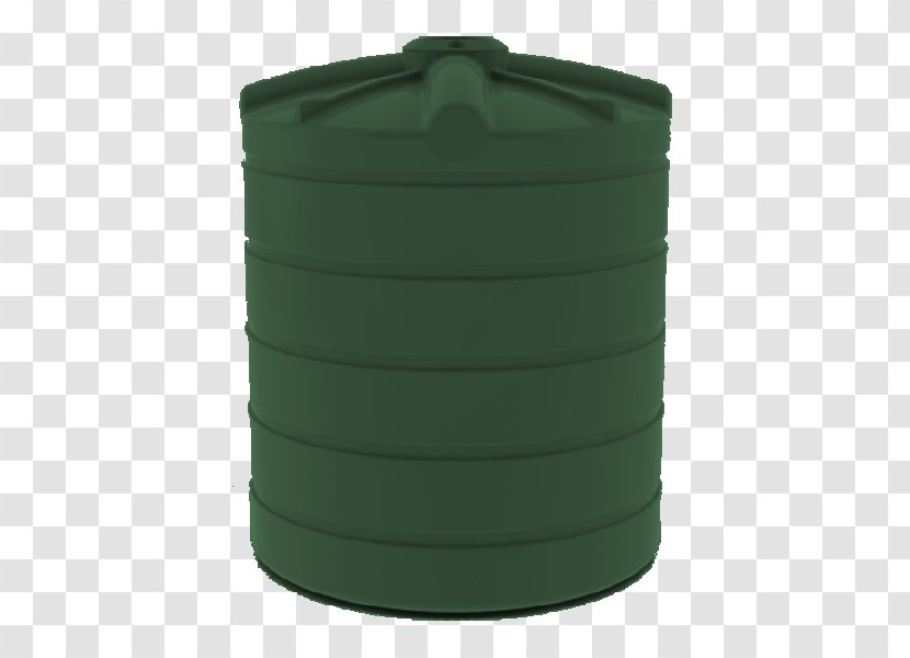 Water Tank Plastic Cylinder Storage - Green - Round Transparent PNG