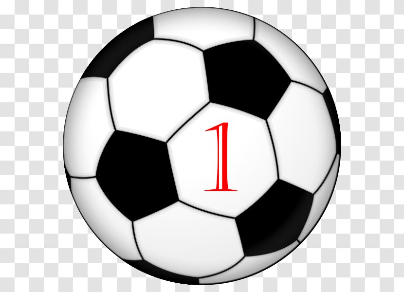Football Sport Clip Art - Sports Equipment - Number One Transparent PNG