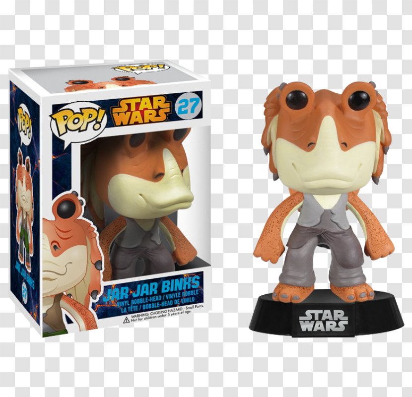 Jar Binks Leia Organa R2-D2 Lando Calrissian Funko Pop! Vinyl Figure - Anakin Skywalker - Action Transparent PNG