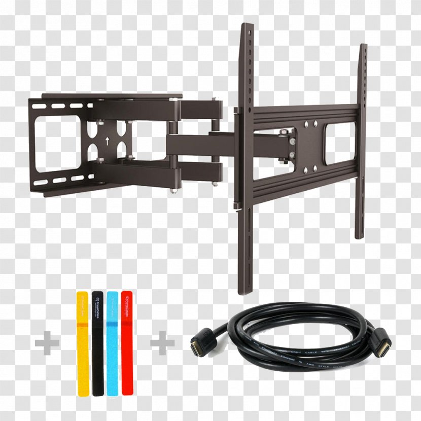 Flat Panel Display Television Mounting Interface LED-backlit LCD Cheetah Mounts Apdam3B Dual Articulating Arm Tv Wall Mount Bracket For 20-65 - Plasma - Cable Organizer Transparent PNG