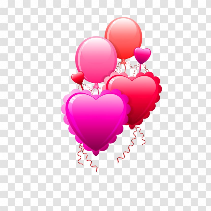 Valentine's Day Heart Happy Valentine Clip Art - Balloon - Air Transparent PNG