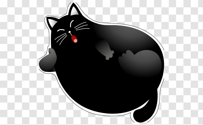 Black Cat Drawing Cartoon Illustration - Watercolor Painting Transparent PNG