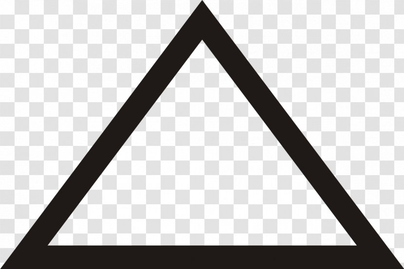 Equilateral Triangle Clip Art Shape - Monochrome Photography Transparent PNG
