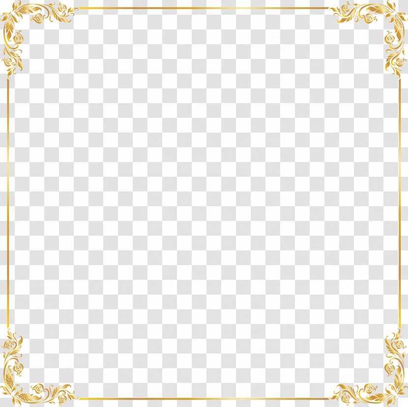 Icon - Yellow - Atmospheric Gold Border Transparent PNG