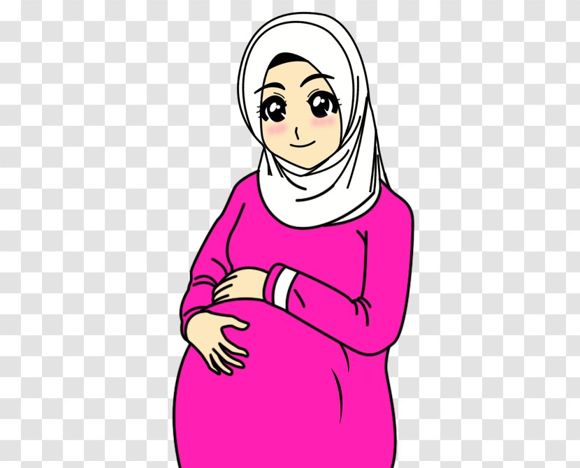 Cartoon Child Woman Mother Pregnancy - Silhouette Transparent PNG