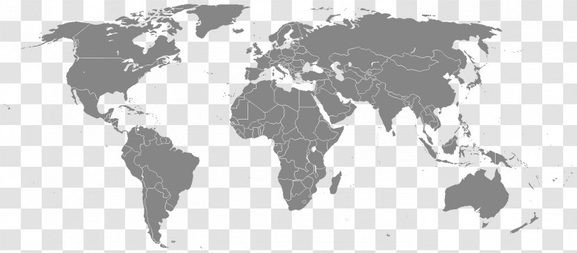 World Map United States The Factbook - White Transparent PNG