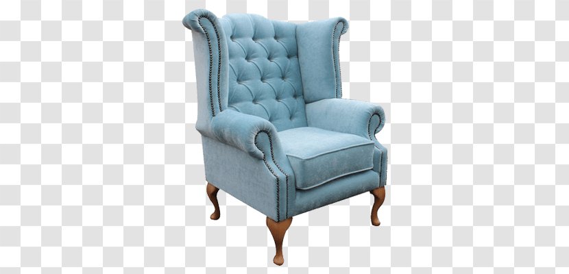 Table Wing Chair Couch Tufting - Queen Anne Style Furniture Transparent PNG