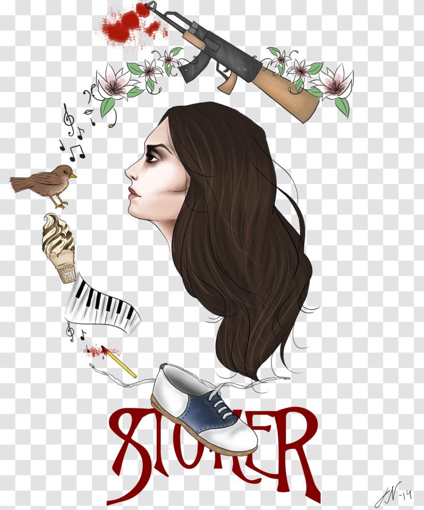 India Stoker Fan Art Drawing - Silhouette Transparent PNG