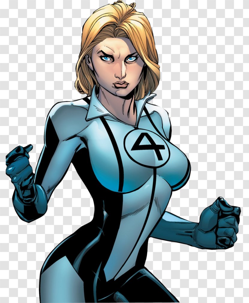 Invisible Woman Fantastic Four Jack Kirby Marvel Comics Female - Watercolor Transparent PNG