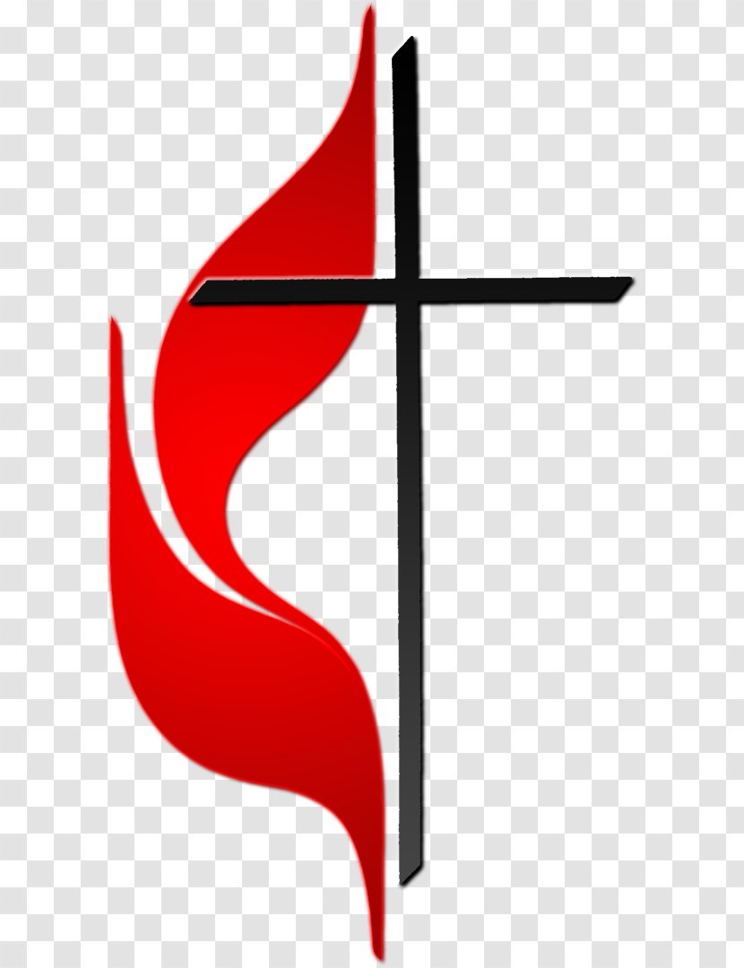 Marlton United Methodist Church Methodism Cross And Flame - Jesus Transparent PNG