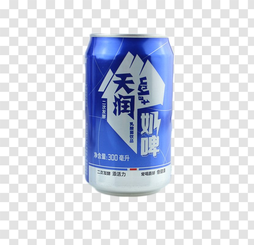 Soured Milk Drink Cow's Alcoholic Beverage Chocolate - Liquid - Tianrun Blue Beer Cans Transparent PNG