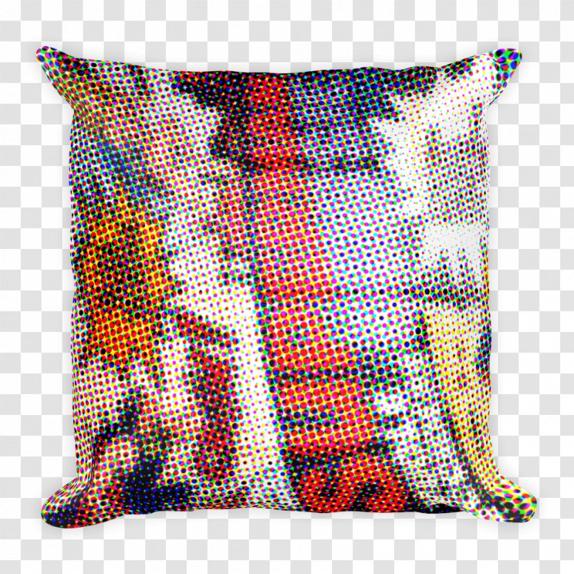 Throw Pillows Cushion Textile Line Point - Rectangle - Halftone Transparent PNG