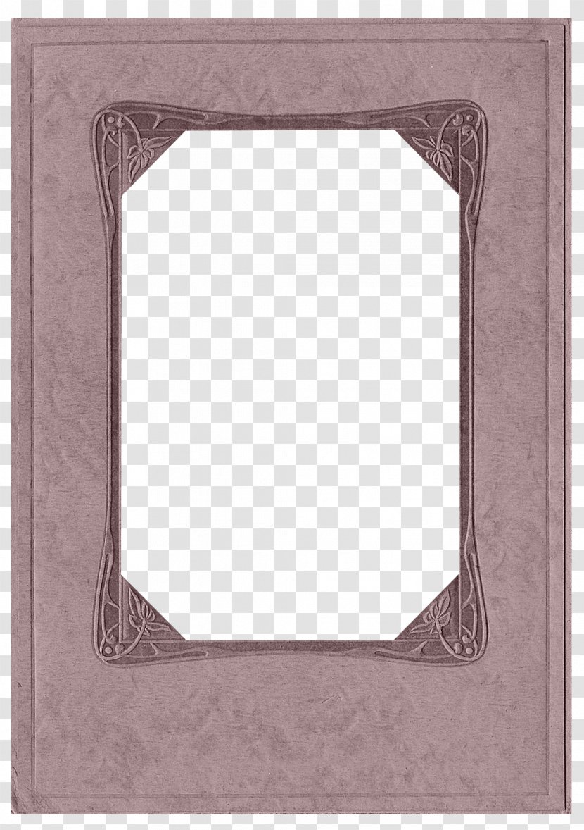 Picture Frame Drawing Pattern - Rose - Pink Transparent PNG