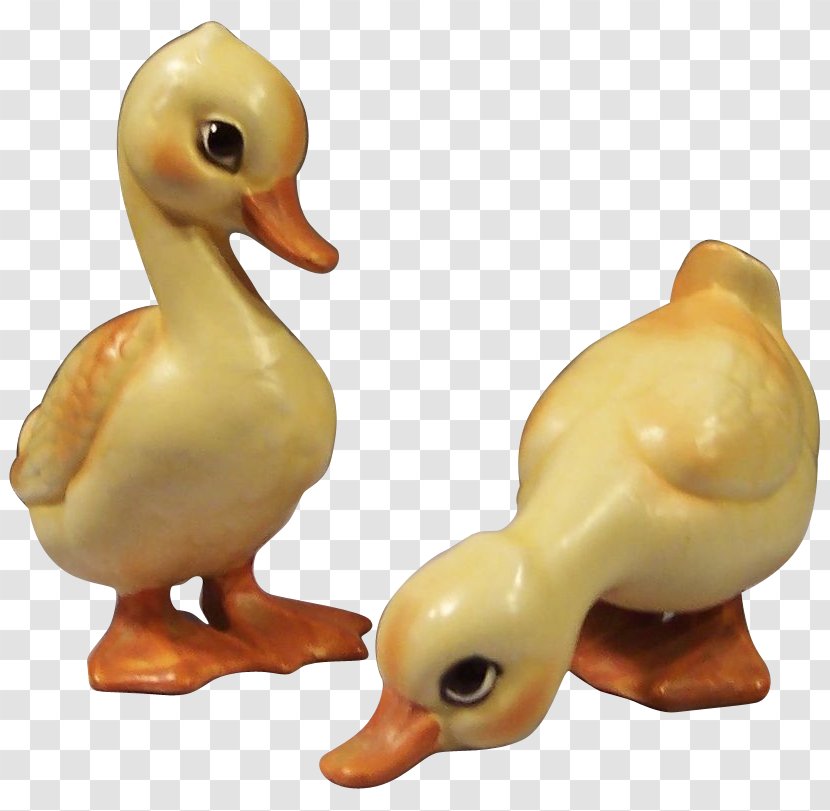 Duck Figurine Ruby Lane Porcelain Beak - Ducks Geese And Swans Transparent PNG