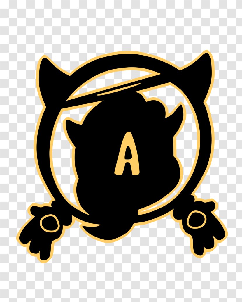 Bendy And The Ink Machine TheMeatly Cat Art Rubber Hose Animation - Yellow Transparent PNG