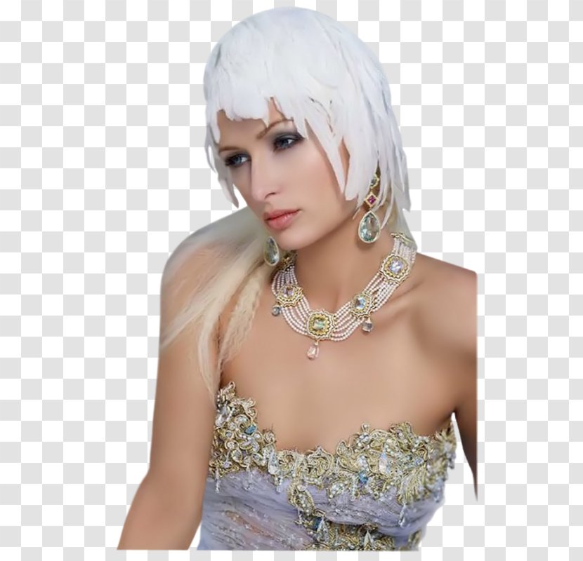 Blond Headpiece Long Hair Wig - Female Photographer Transparent PNG